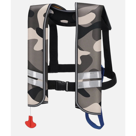 NEW - WARMOUNTS Automatic Inflatable Life Jacket with 5 Reflectors - Picture 1 of 4